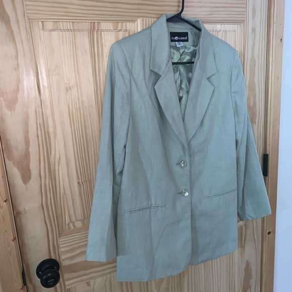 Sag Harbor Green padded shacket blazer size 14 - Picture 4 of 5